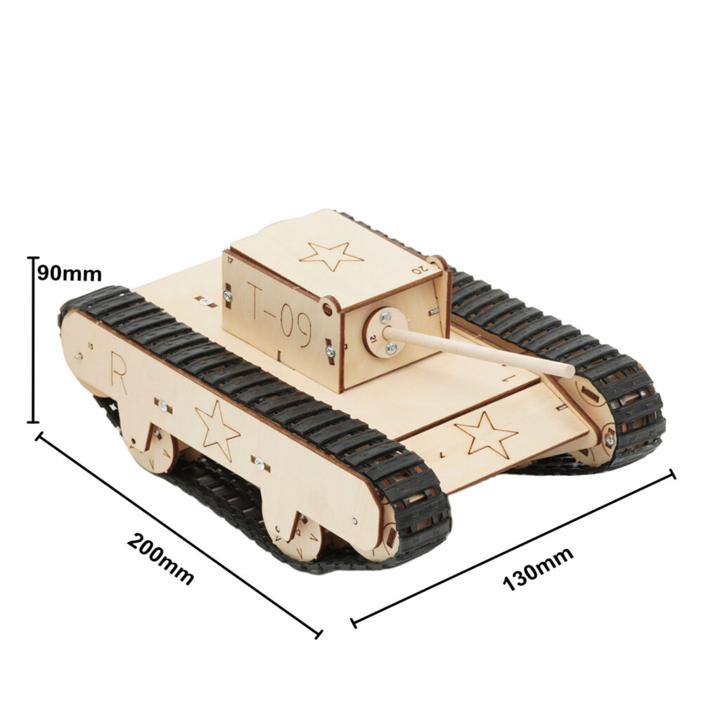 Remote control swivel-rotating tank